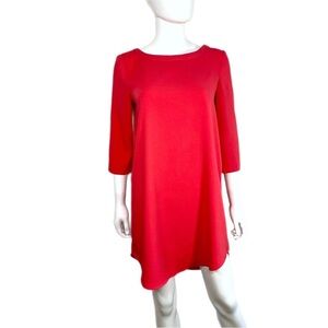 BB Dakota Jazlyn Crepe Coral Shift Dress